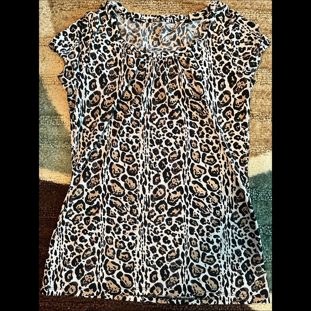 Womens leopard blouse